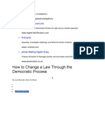 How To Change A Law Through The Democratic Process: New Professional Line