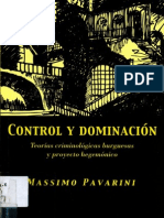 Control y dominación por Massimo Pavarini