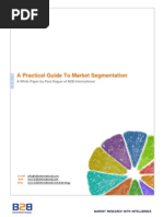 A Practical Guide to Market Segmentation
