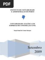 Contabilidade analítica em empresas de Const