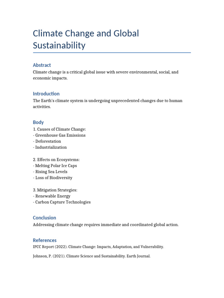Climate Change Detailed | PDF