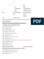 2012 CNTC Schedule of Events