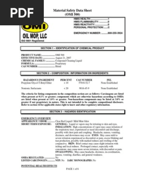 glutathione msds pdf OMI 500 Material Safety Data Sheet | | Personal Protective Equipment Can You Use Copper Joint & Connective Tissue Health Product Type:250 Capsules