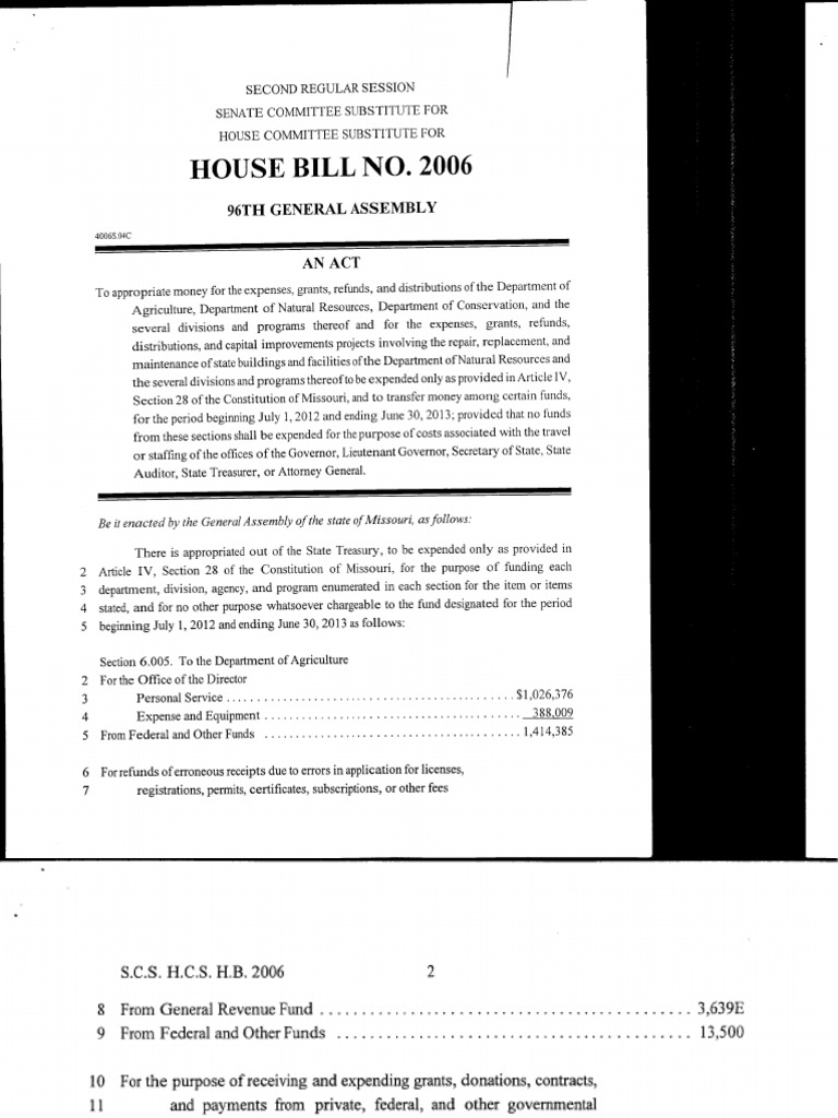 House Bill No. 2006 96Th General Assembly PDF Wastewater Taxes