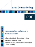 III Cercetarea de Marketing