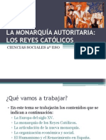 Tema 8 La Monarqua Autoritaria Los Reyes Catlicos