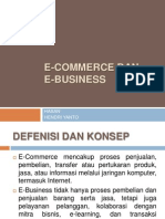 E Business and E Commerce