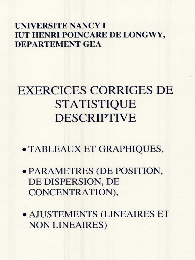 Exercices Des Que | PDF