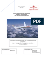 Alternatives Stratégiques Pour Une Compagnie Aérienne Classique Face À L'attaque Des Compagn