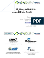 R12 Using WEB ADI To Upload Oracle Assets