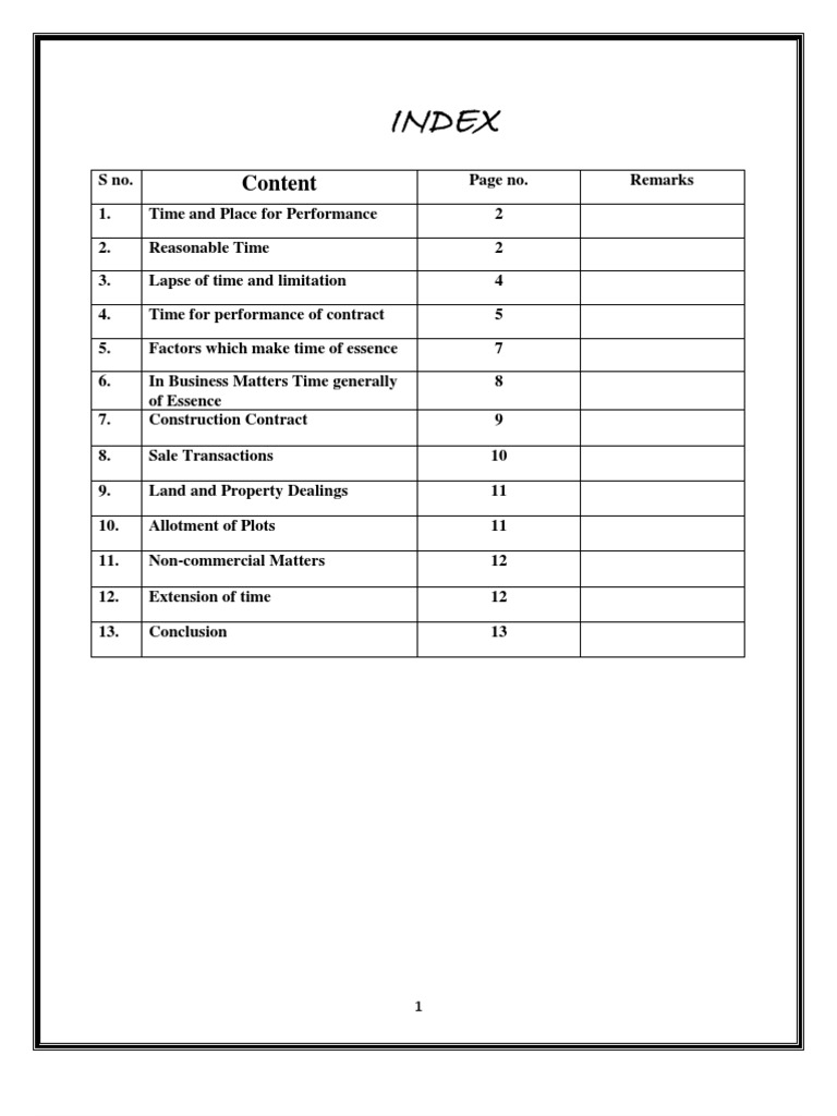 Image Result For Whether Or Not Time Was Of The Essence Of The Contract