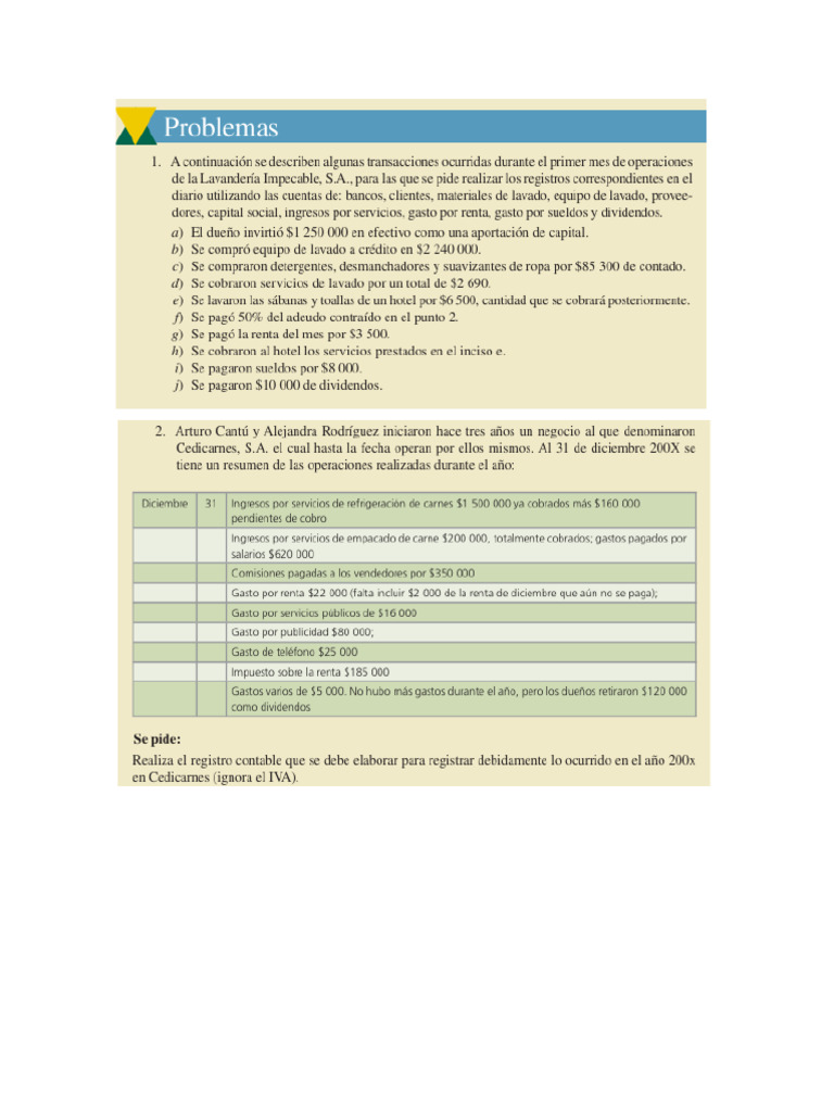 Ejercicios Unidad 4 | PDF