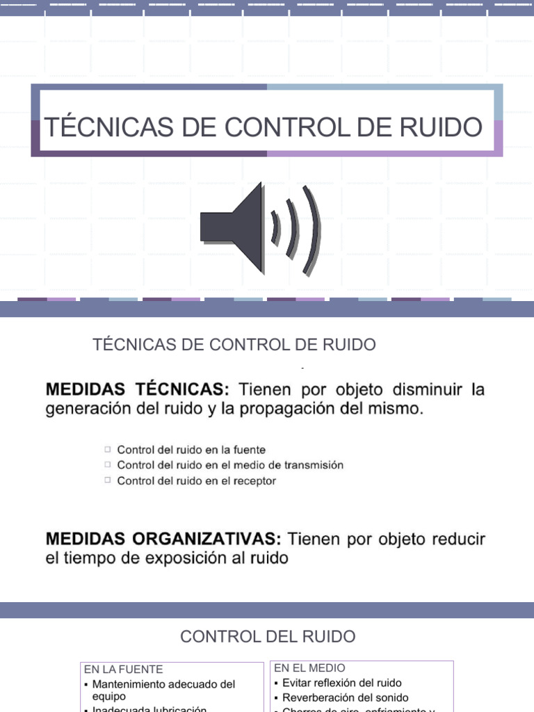 Técnicas Efectivas de Control de Ruido | PDF | ruido | Sonido