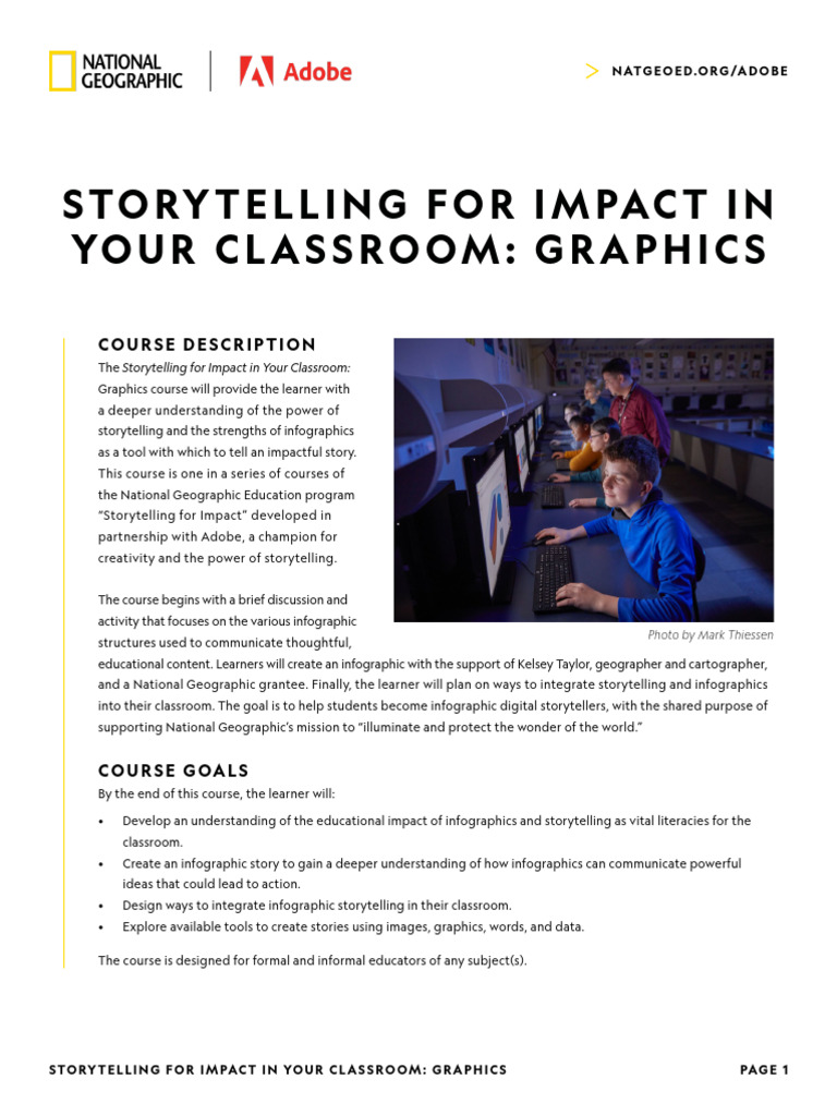 Infographic Storytelling Course for Educators | PDF | Infographics ...