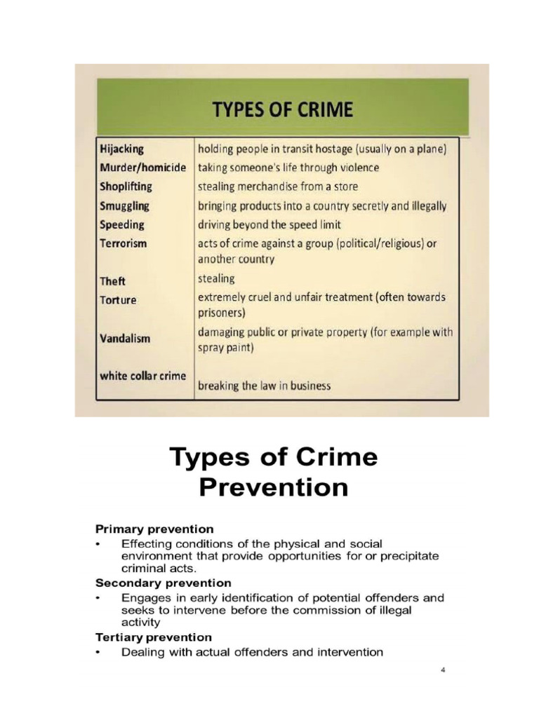 Crime Worksheets | PDF