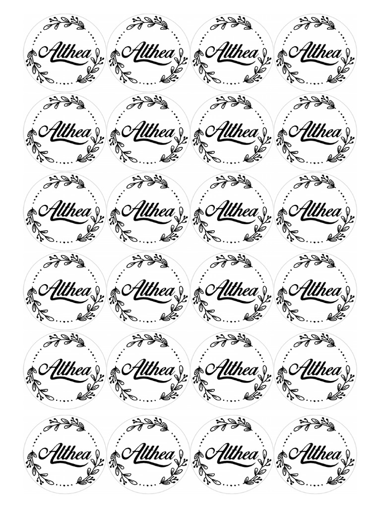 Stickers Althea 2025 | PDF