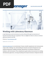 Glassware Safety Risk Assessment Guide | PDF | Occupational Safety And ...