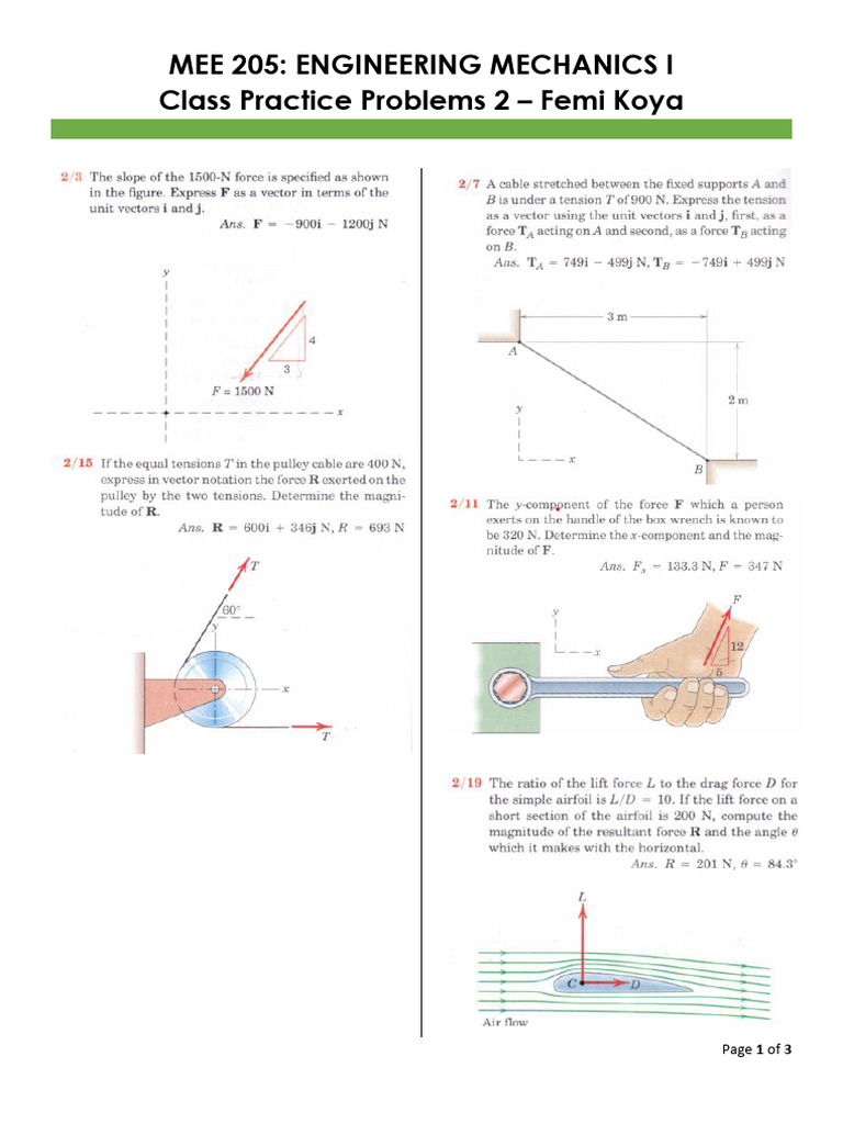 Class Practice Problem 2 | PDF