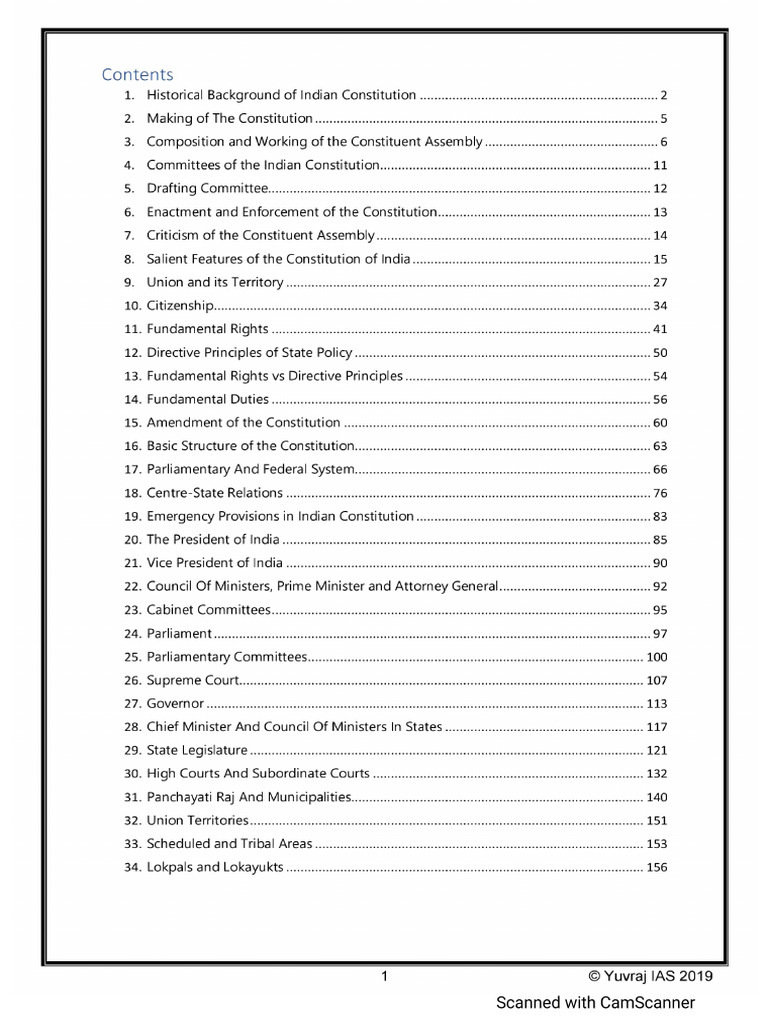 Indian Polity Notes | PDF