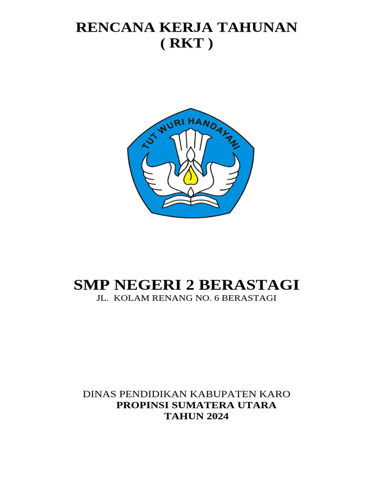 Cover RENCANA KERJA TAHUNAN | PDF