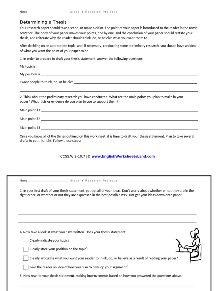 Crafting a Strong Thesis Statement | PDF