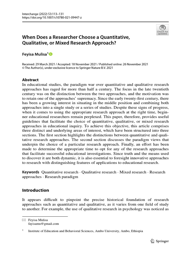 Quant Versus Qual 250820 091129 | PDF | Quantitative Research ...