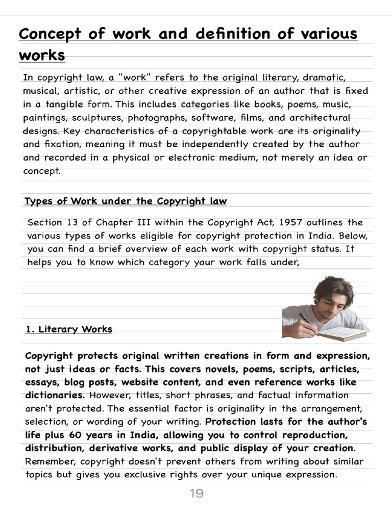 Concept of Work in Copyright | PDF