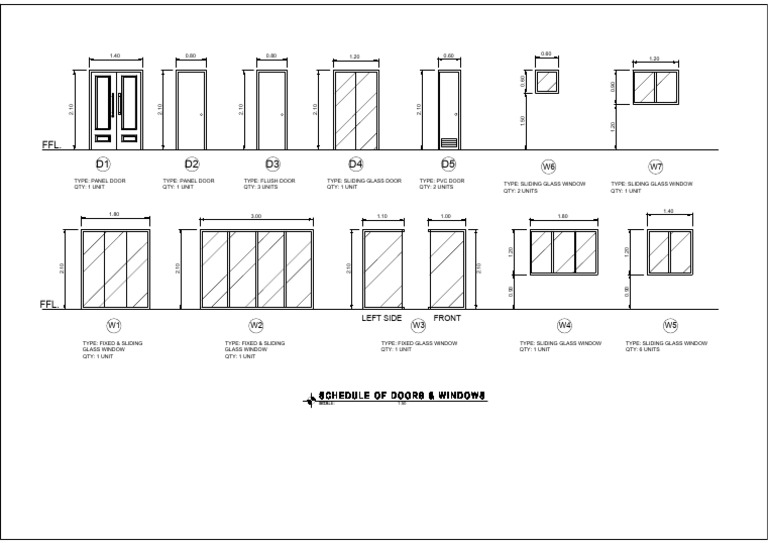 Door and Window Specifications List | PDF