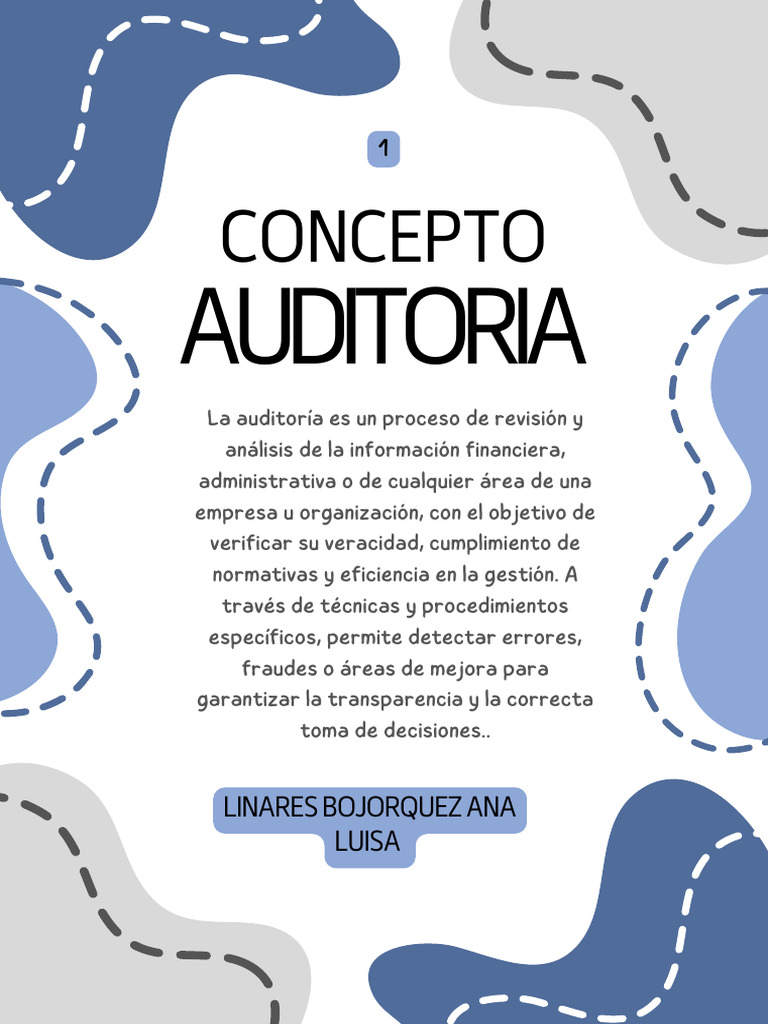 Auditoria Trabajos U1 Linares Ana Luisa | PDF | Auditoría | Contabilidad