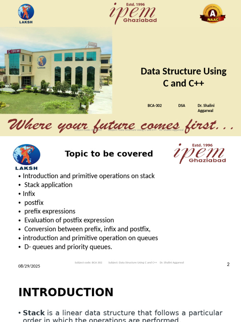 Unit 2 (Stacks and Queues) | PDF | Computer Programming | Software ...
