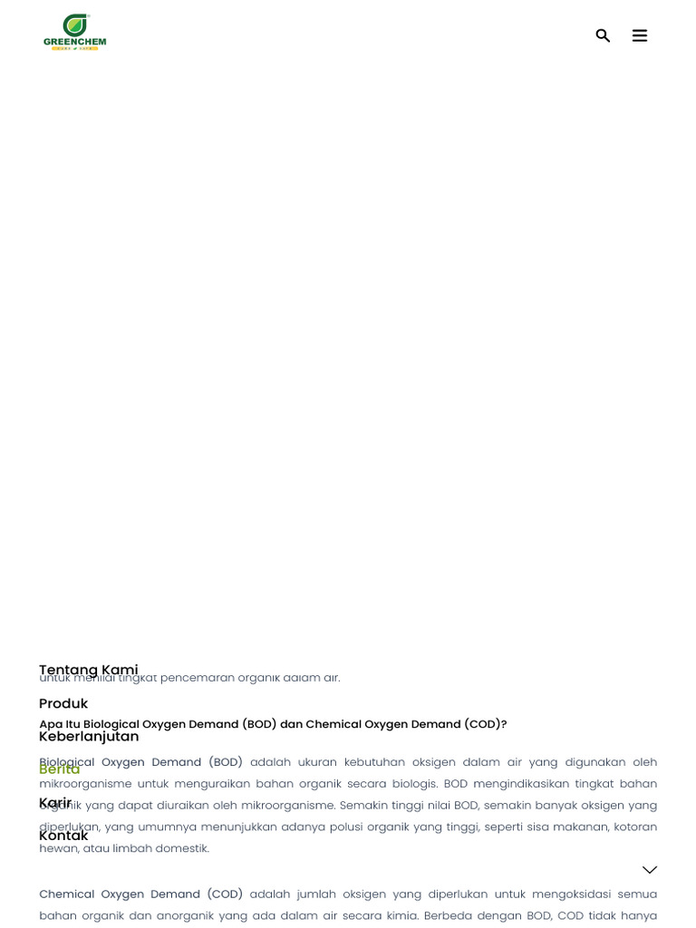 Memahami Biological Oxygen Demand (BOD) | PDF