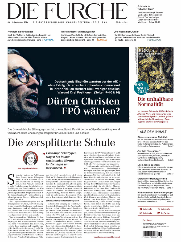 Die Furche - 5 September 2024 - de - Downmagaz.net (PDF - Io) | PDF