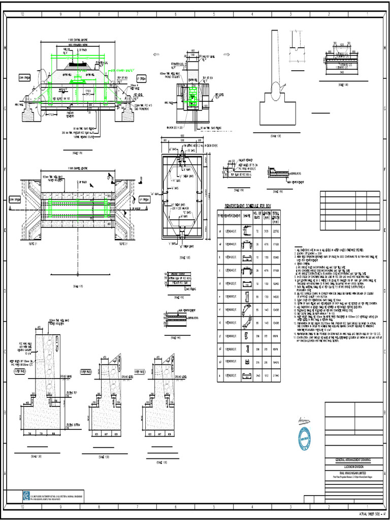 RCC Box Bridge Reconstruction Details | PDF | Precast Concrete ...