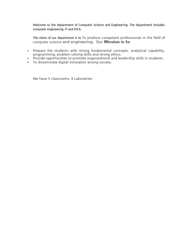 Computer Science & Engineering Overview | PDF