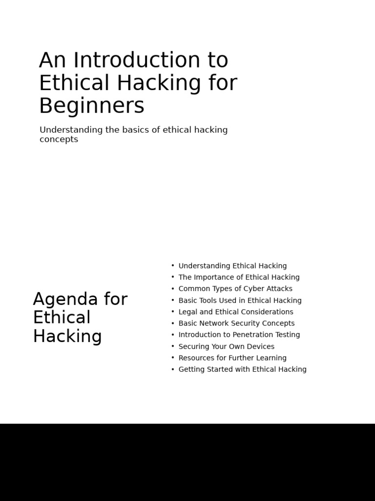Beginner's Guide to Ethical Hacking | PDF | Computer Security | Security