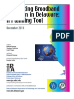 Stimulating Broadband Adoption in Delaware: A Planning Tool: December 2011