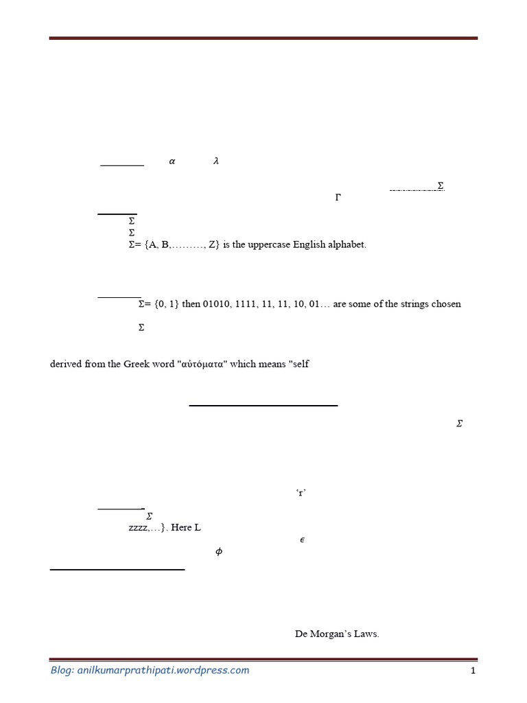 Basics of Computation and Formal Languages | PDF | Automata Theory ...