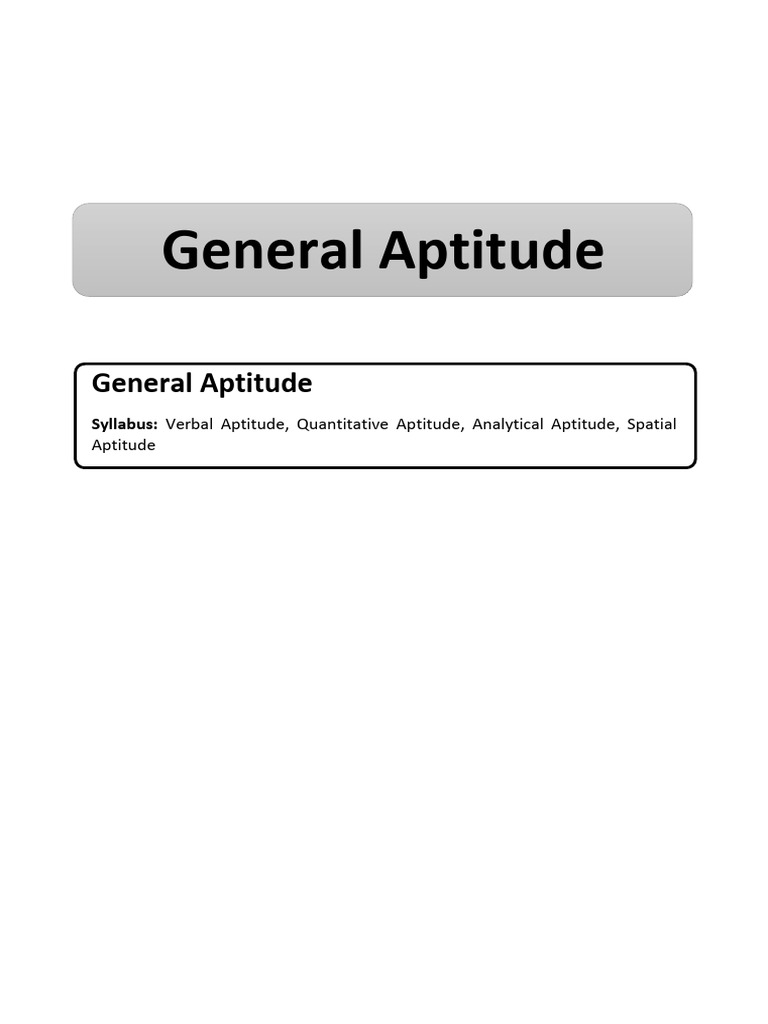 General Aptitude Practice Questions | PDF | Cost | Triangle