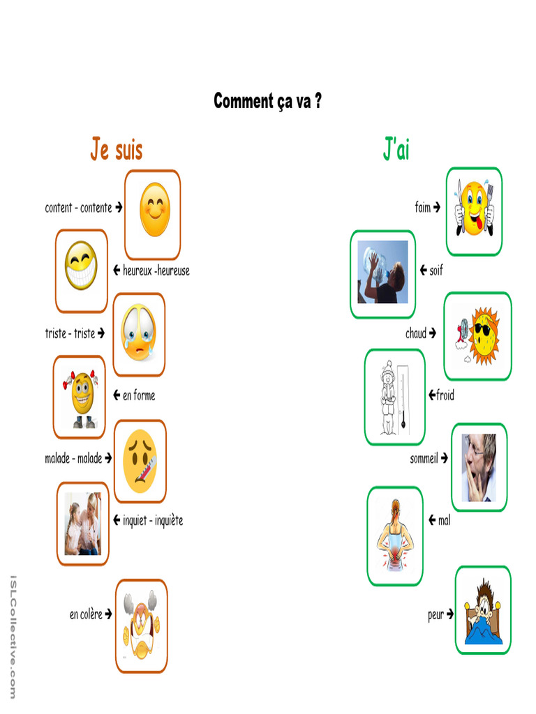 Émotions et sensations en français | PDF
