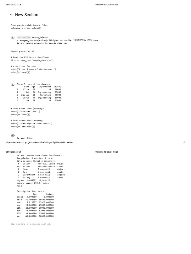 RA303 Machine Learning | PDF | Comma Separated Values | Computer ...