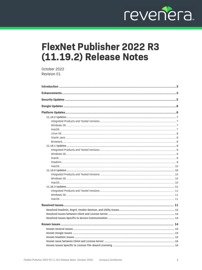FlexNet Publisher 2022 R3 Release Notes | PDF | Microsoft Windows | 64 ...