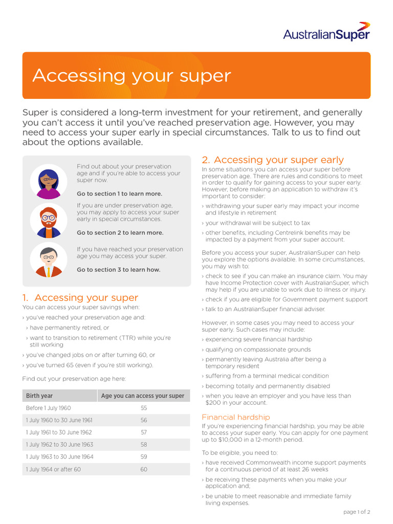 Accessing Super for Financial Hardship | PDF | Retirement | Mortgages