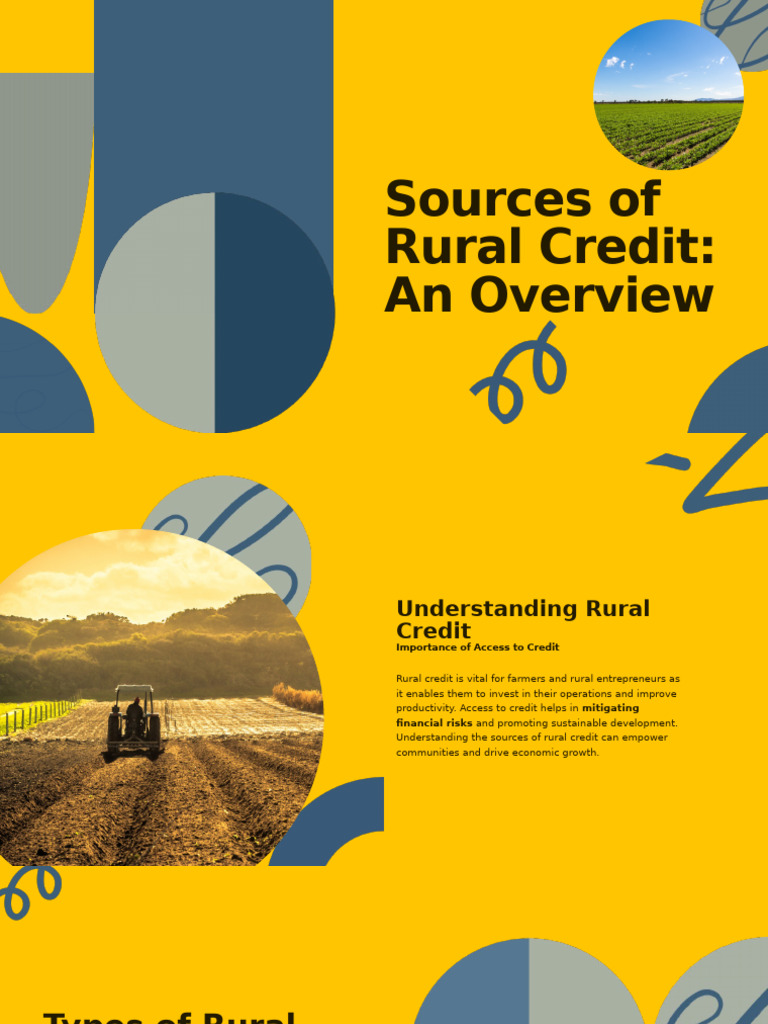 Presentation - Sources of Rural Credit An Overview - 20250829 - 112702 ...