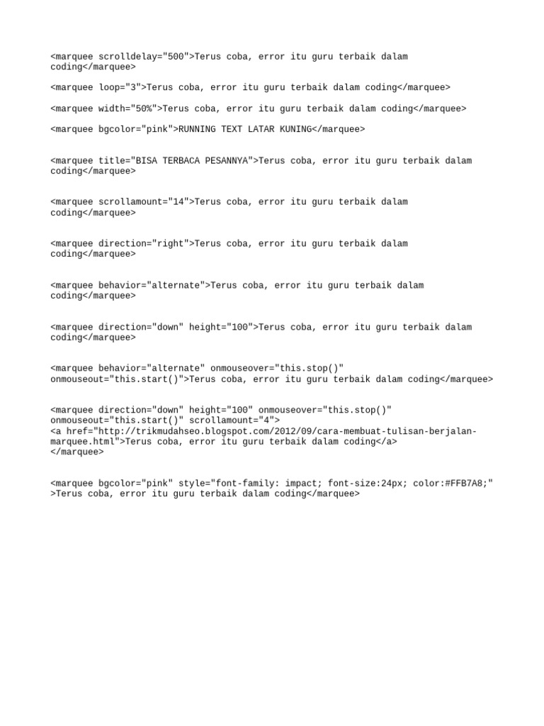 Kesalahan dalam Coding: Belajar dari Error | PDF