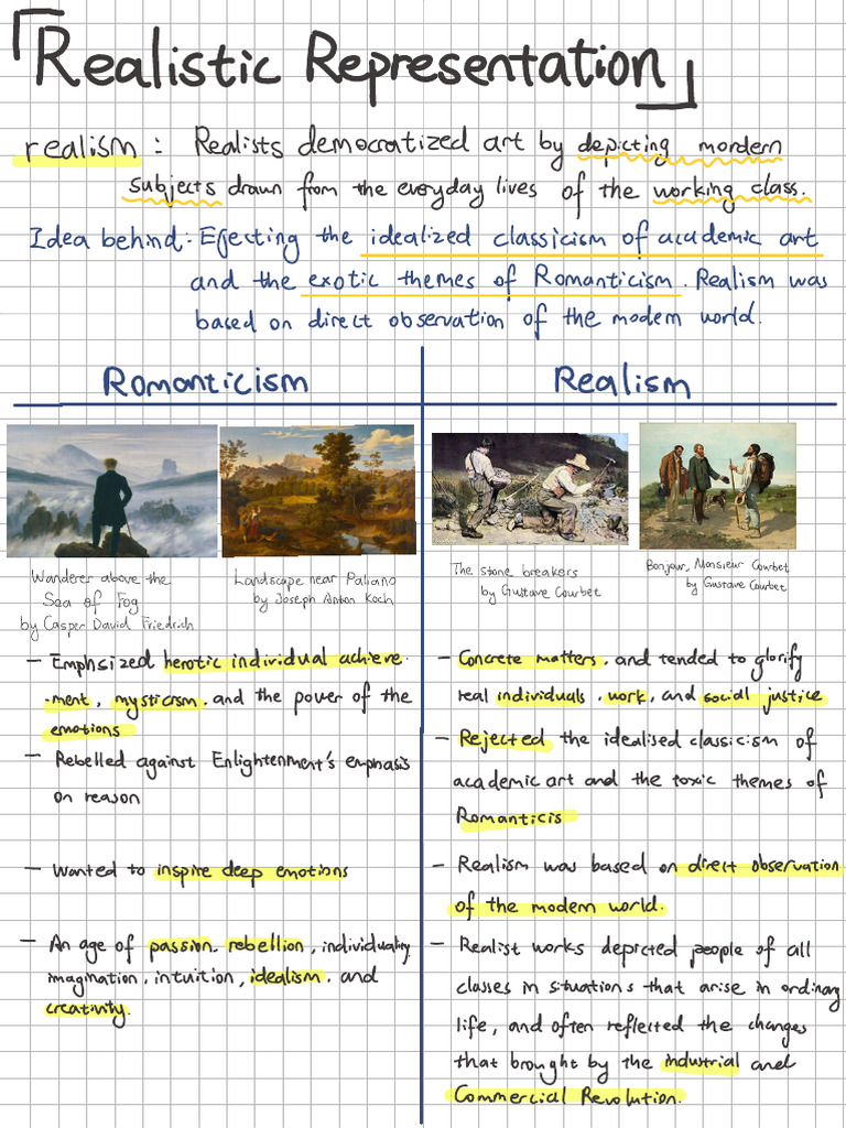 Realism Vs Romanticism | PDF