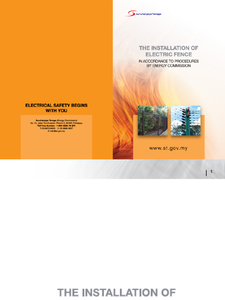 Electric Fence Installation Guidelines | PDF | Regulatory Compliance ...