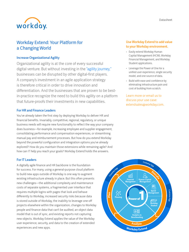 Workday Extend: Boosting Agility & Innovation | PDF | Business | Computing