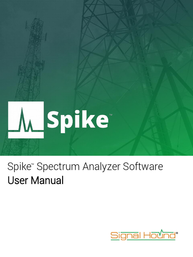 Spike Spectrum Analyzer Software Guide | PDF | Information And ...
