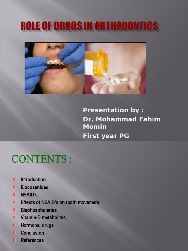 Impact of Drugs on Orthodontic Tooth Movement | PDF | Bone | Medical ...