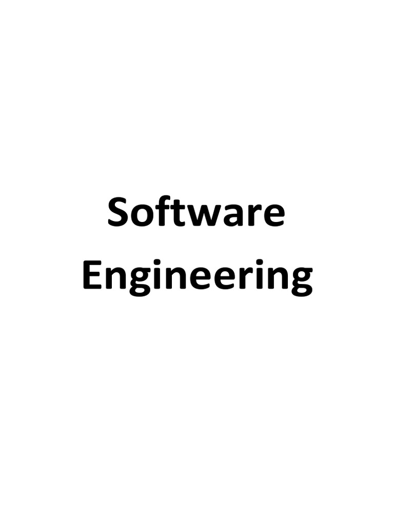 Software Engineering | PDF